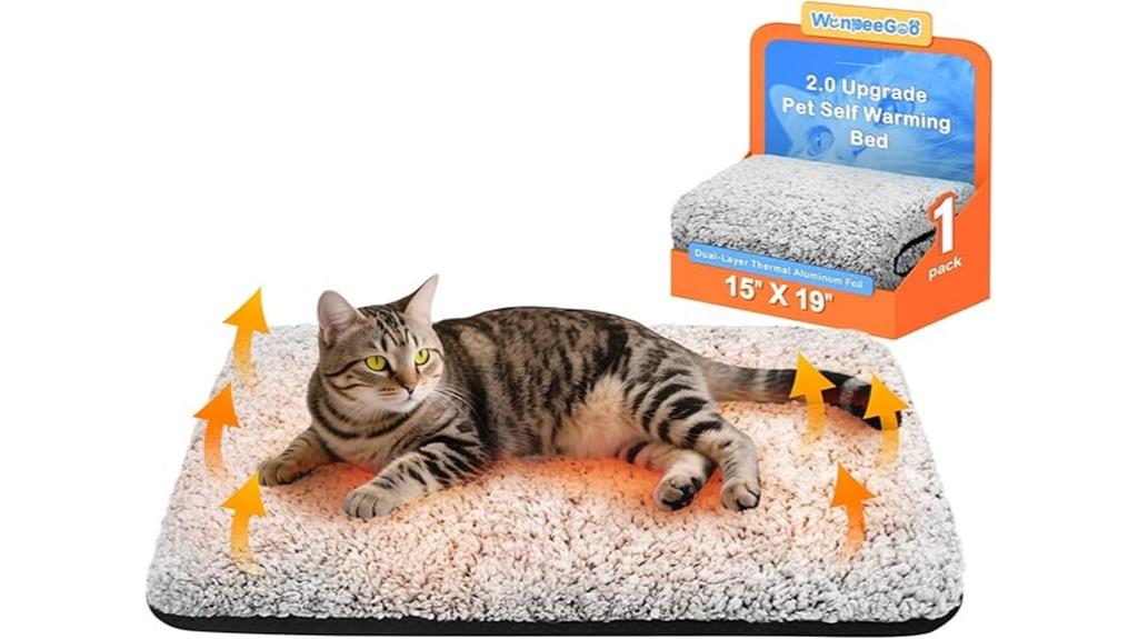 self warming washable cat bed