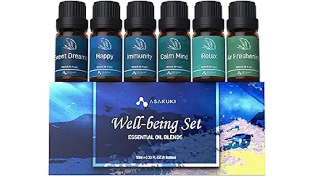 six 10ml essential oil sets