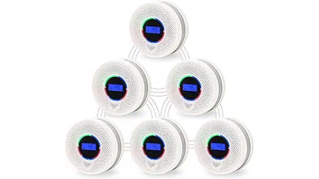 six interconnected safety alarms