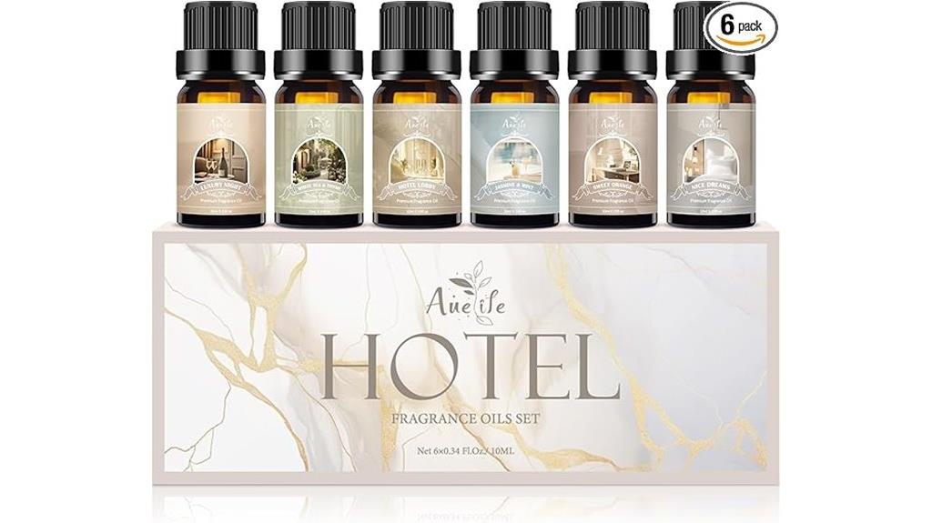 six piece scented oil collection