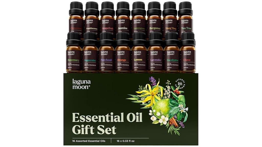 sixteen premium aromatherapy oils