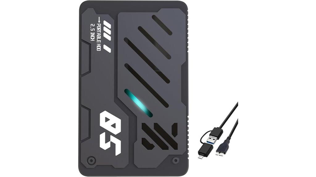 slim 500gb external drive