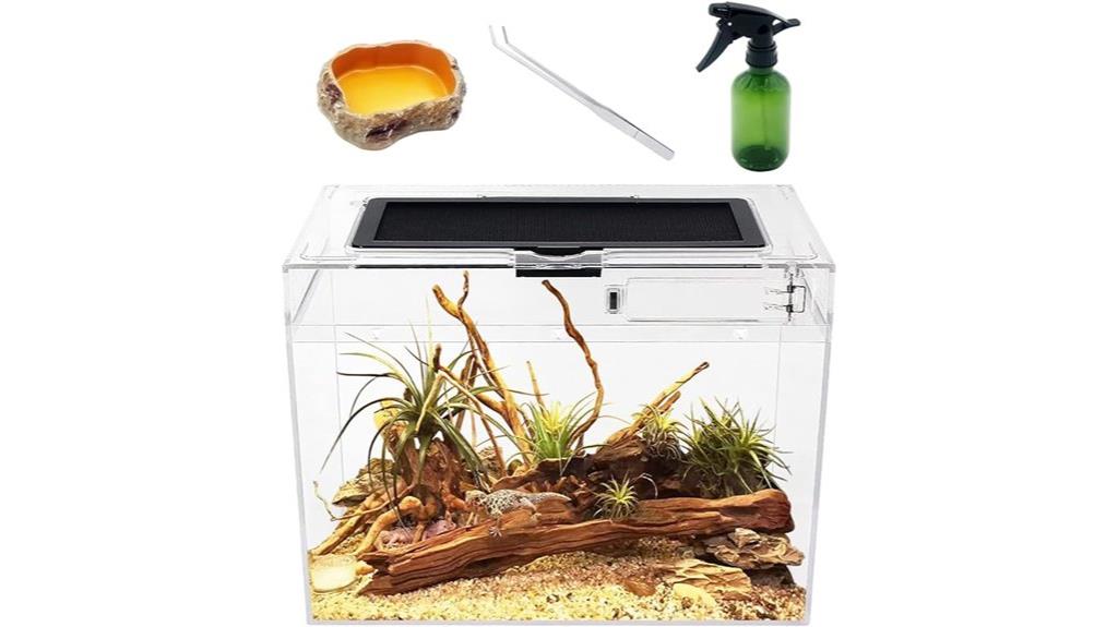 small reptile habitat enclosure