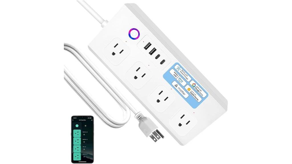 smart power strip with voice compatibility
