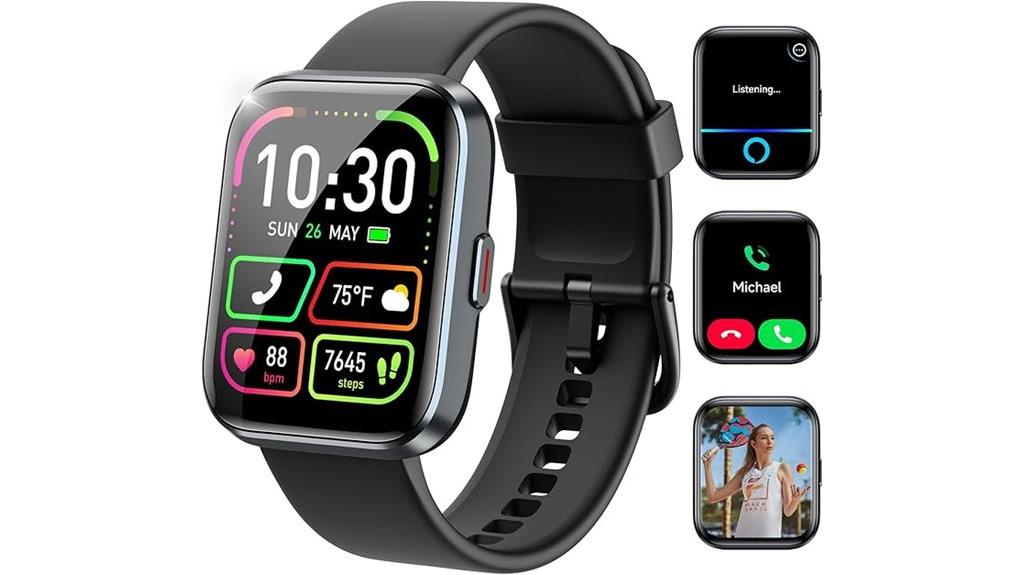 smart waterproof fitness smartwatch