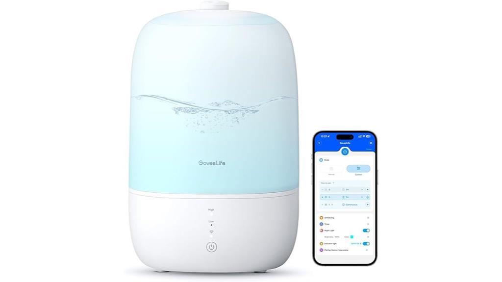 smart wifi essential oil humidifier