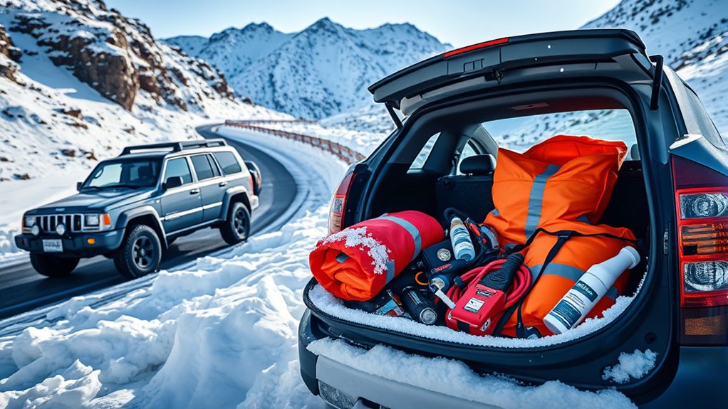 snow travel emergency kits