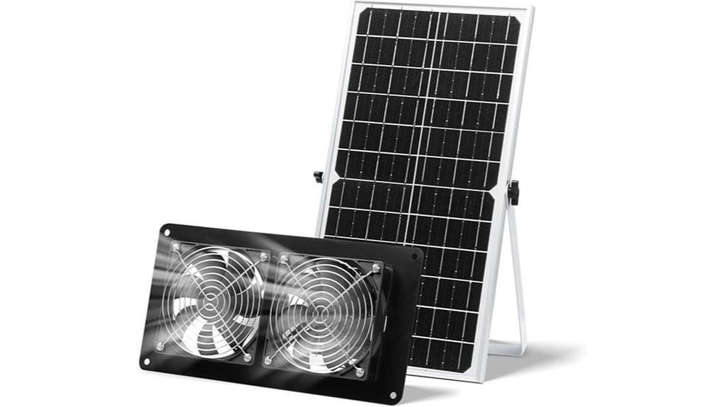 solar greenhouse fan