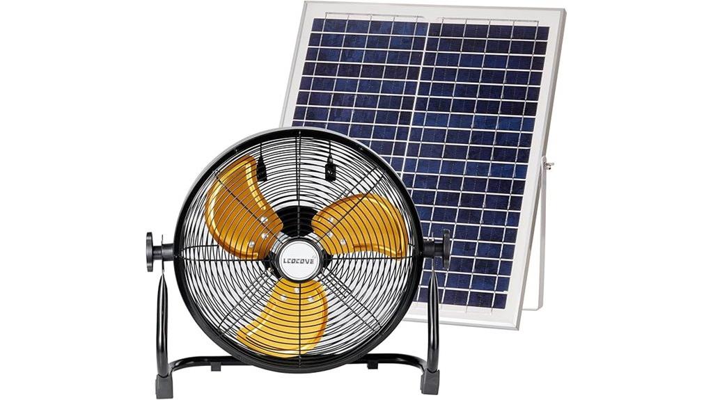 solar outdoor fan with usb