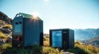 solar powered fridge batteries