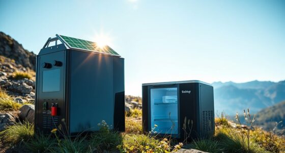 solar powered fridge batteries