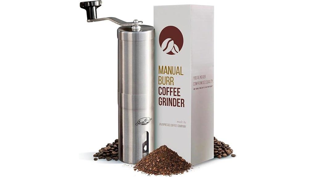 stainless steel adjustable coffee grinder