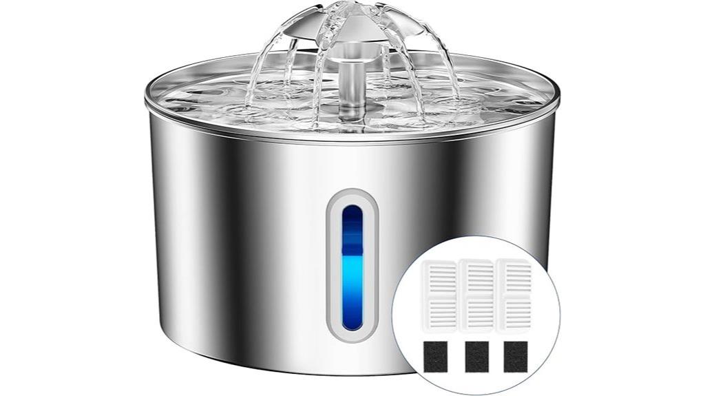 stainless steel cat fountain