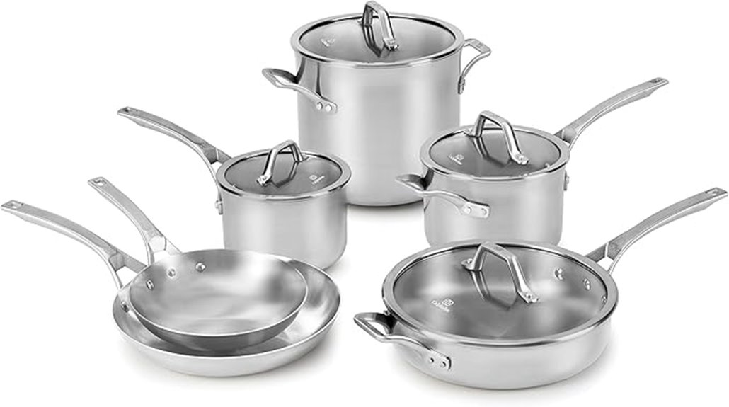 stainless steel cookware set