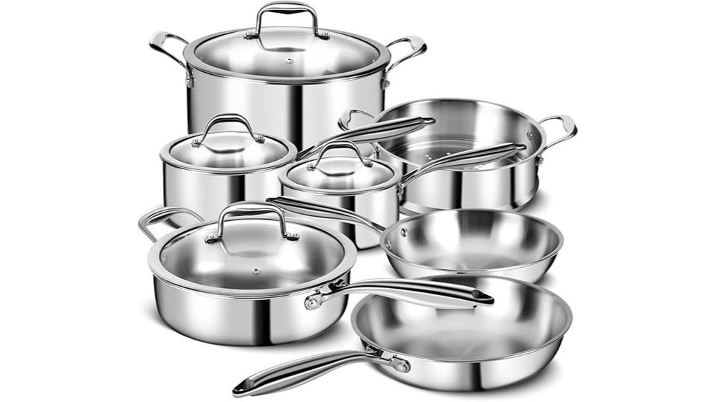 stainless steel cookware set