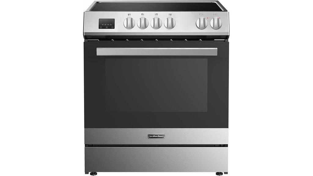 stainless steel induction range