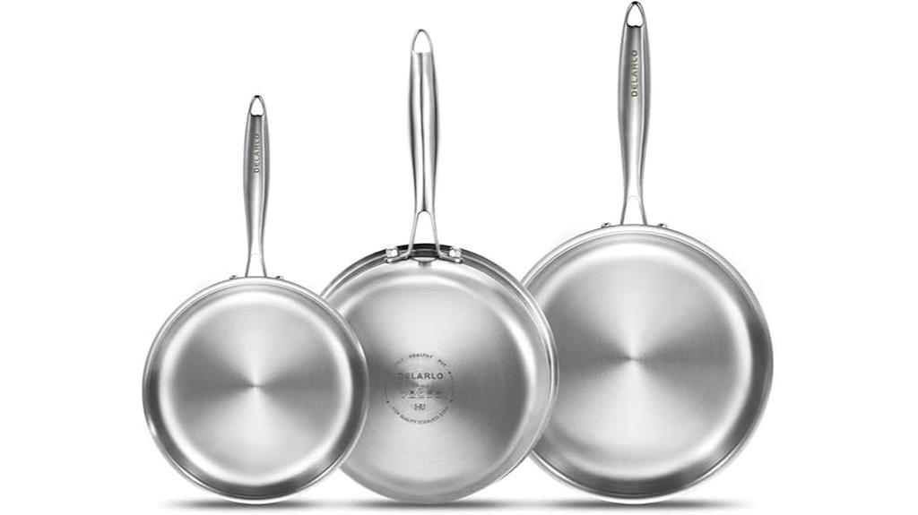stainless steel pan set