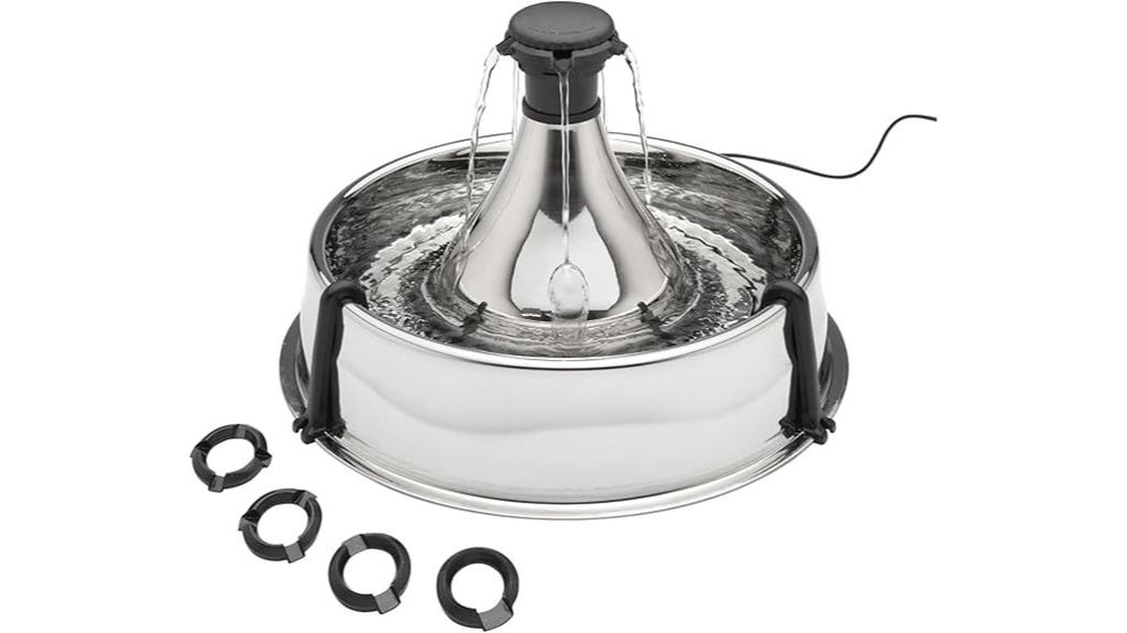 stainless steel pet fountain