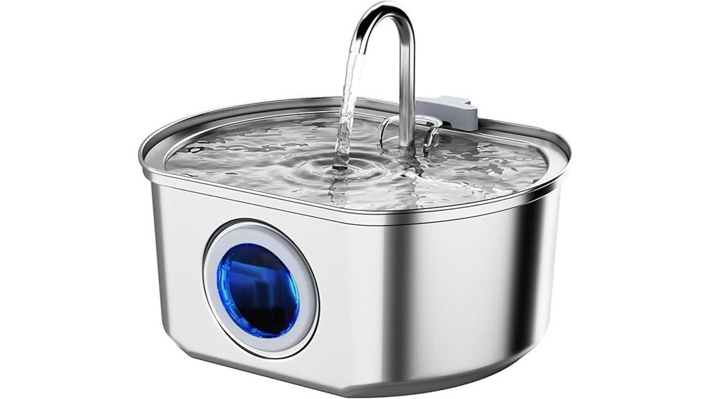 stainless steel pet fountain