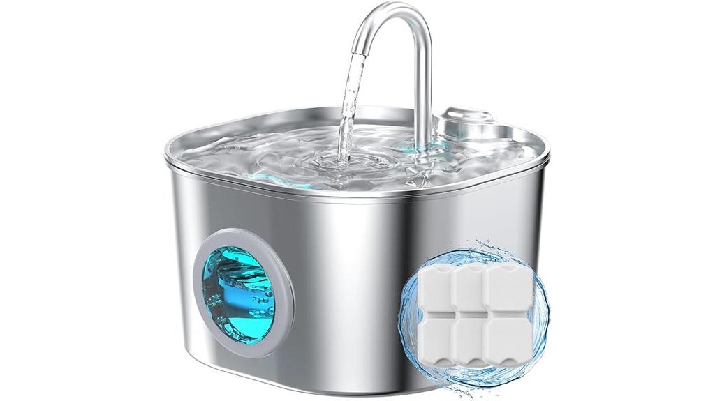 stainless steel pet waterer