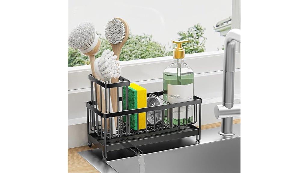 stainless steel sink organizer
