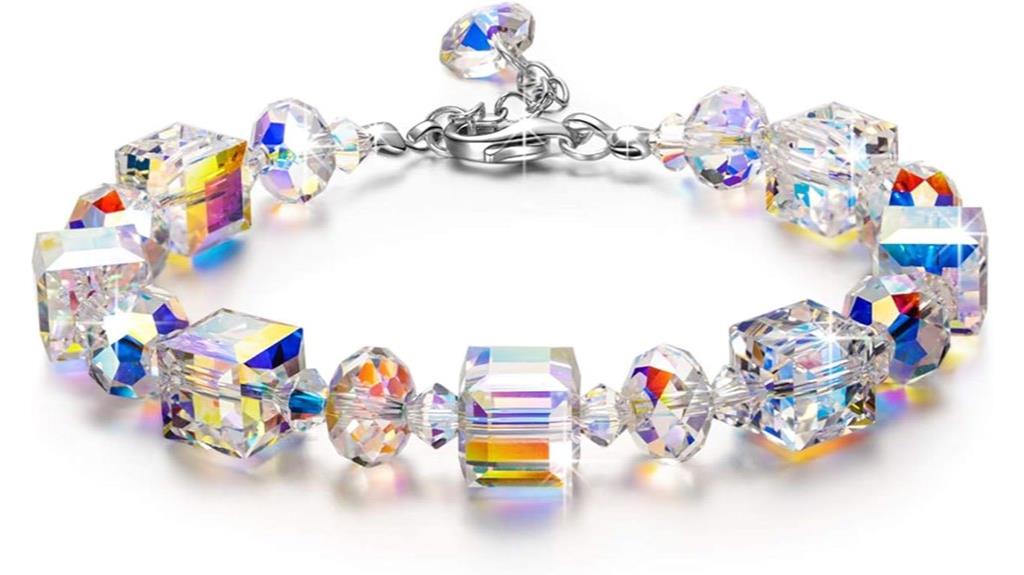 sterling silver crystal bracelets