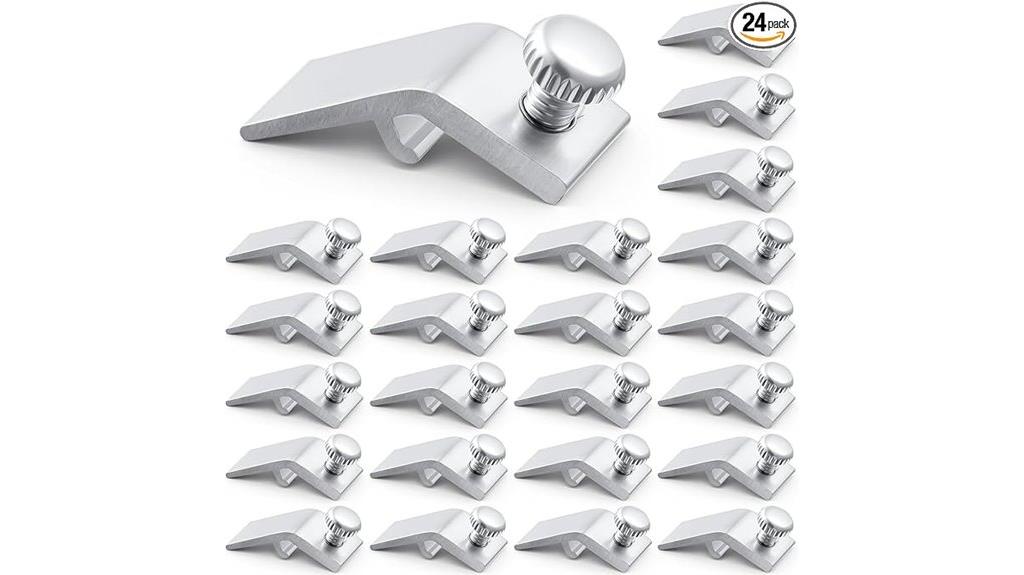 storm door panel clips