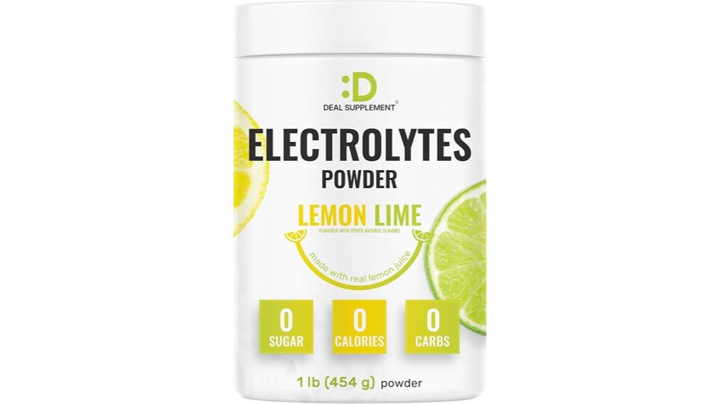 sugar free lemon lime electrolytes