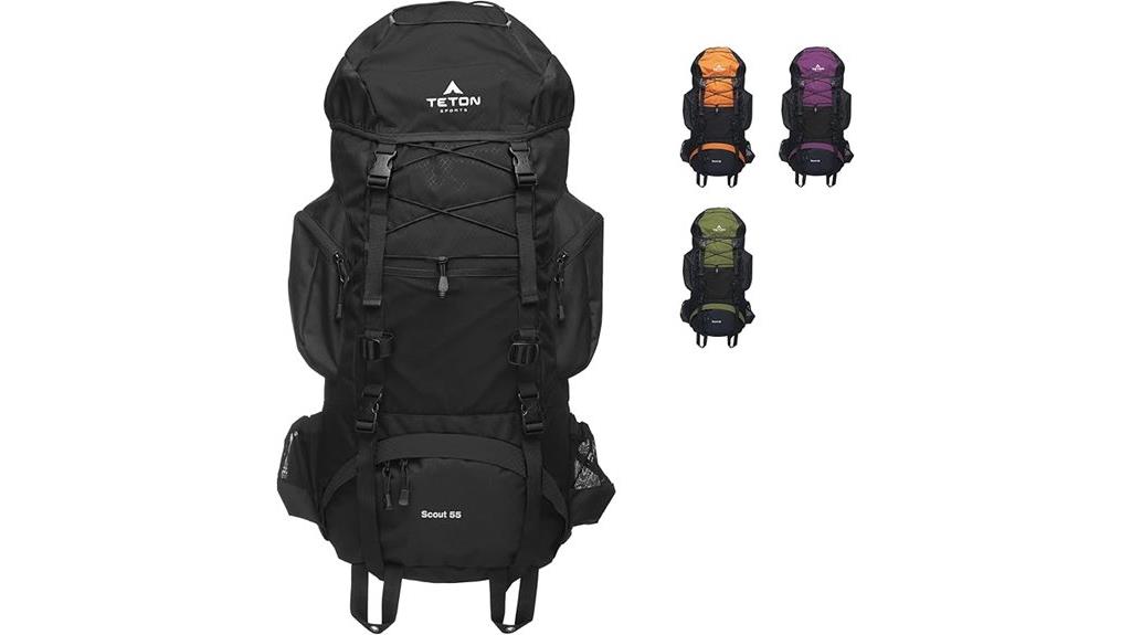 teton 55l scout backpack