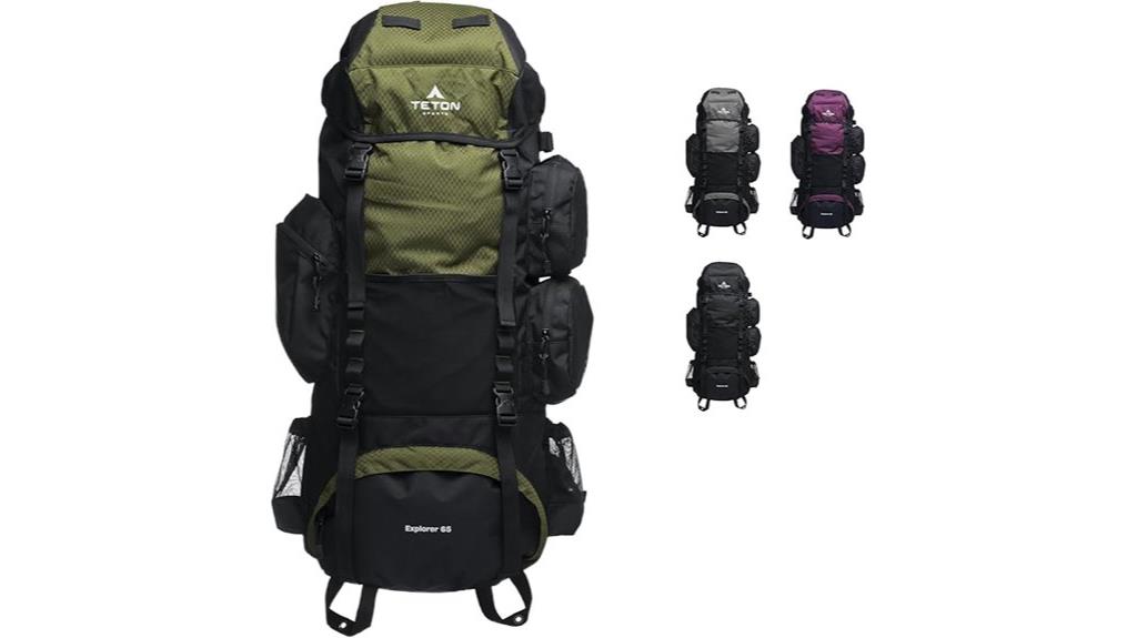 teton 65l hiking pack
