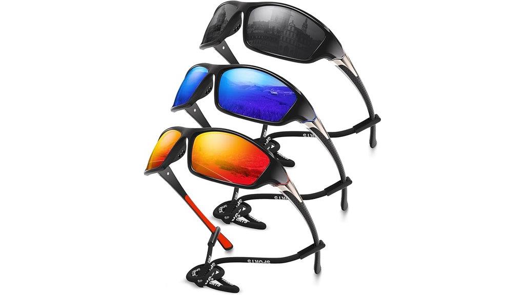 three pack men s sunglasses