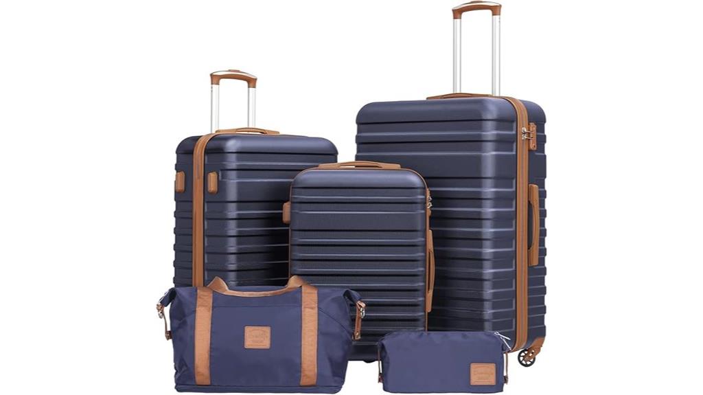 three piece hardside luggage