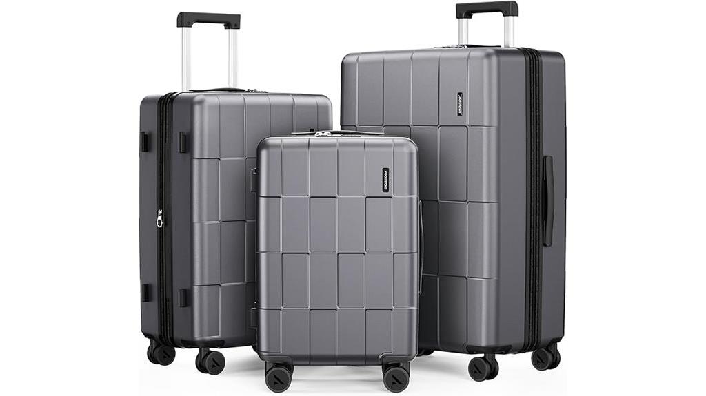 three piece suitcase set