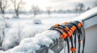 top gutter de icing cables