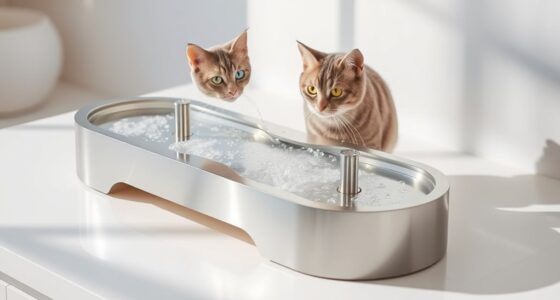 top stainless steel cat fountains
