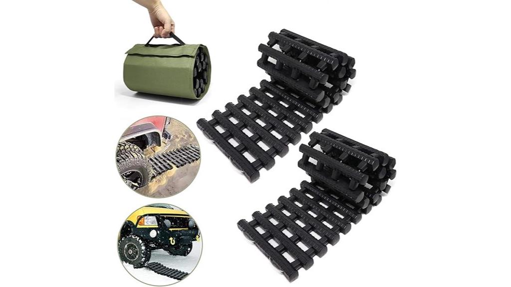 traction track mats for vehicles