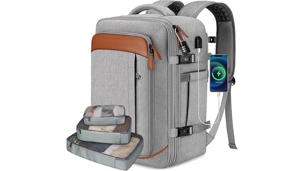 travel backpack with compartments