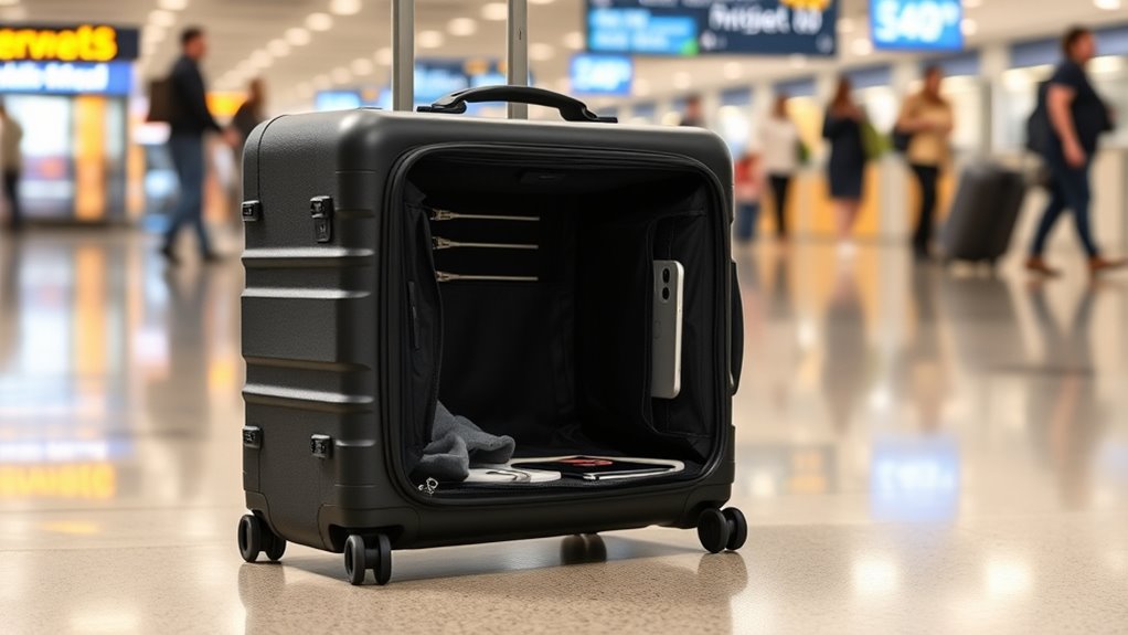 travel friendly device compatible luggage