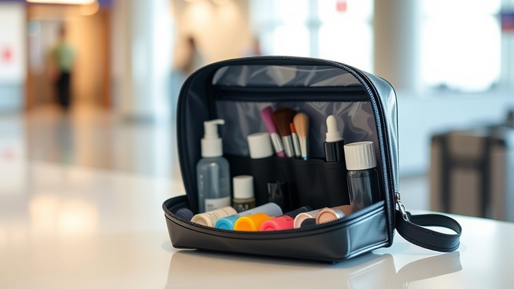 travel friendly toiletry organization