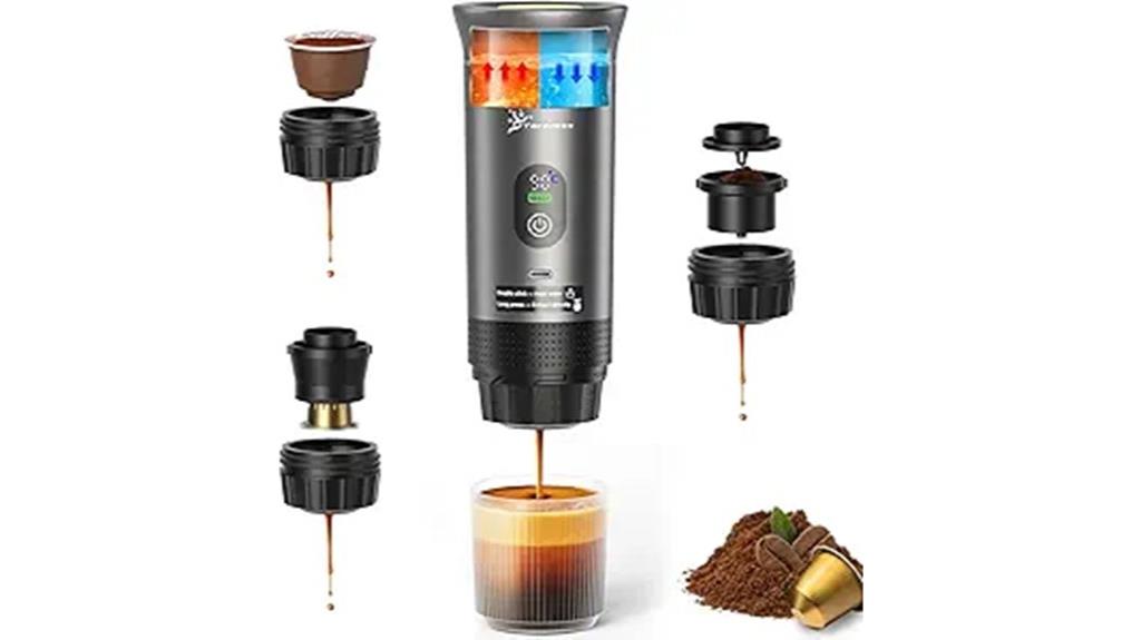 travel friendly usb c coffee brewer