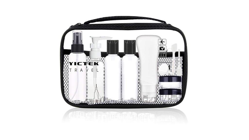 travel sized plastic bottles