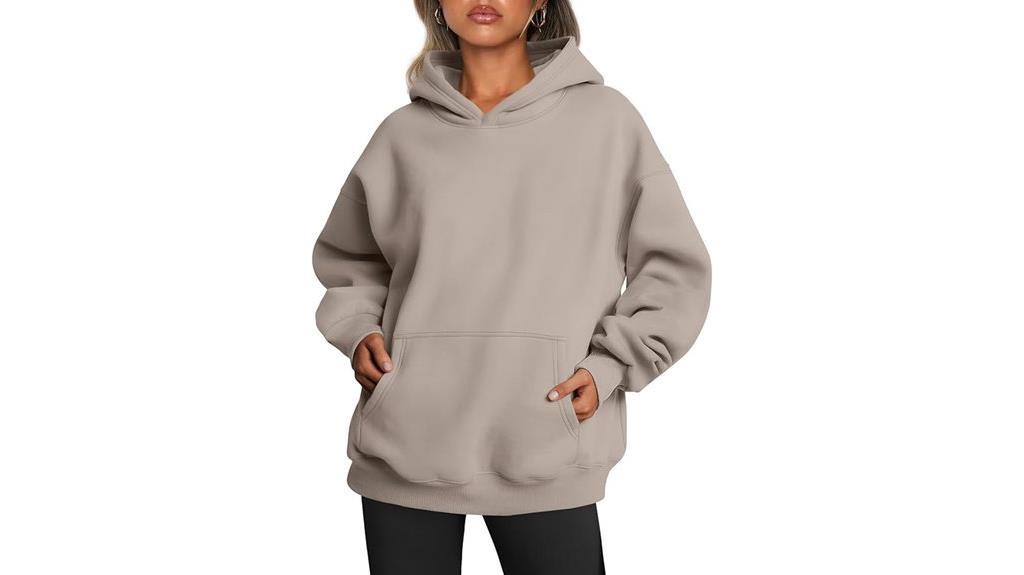 trendy oversized fleece hoodies