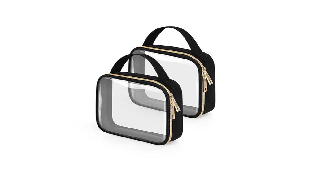 tsa approved clear toiletry bags