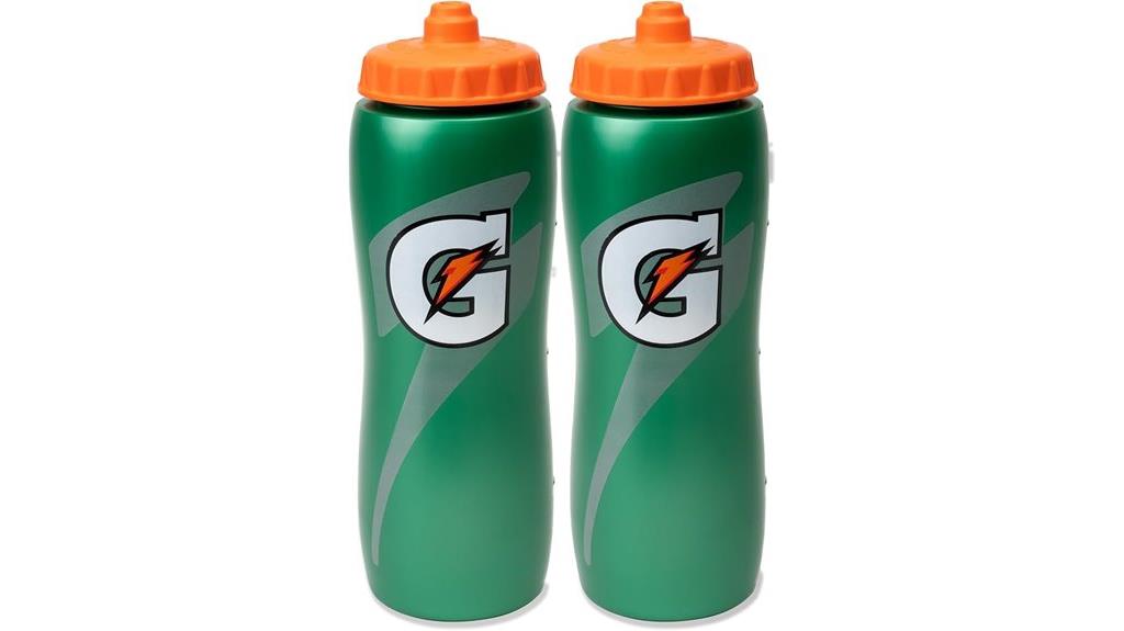 two 32oz gatorade bottles