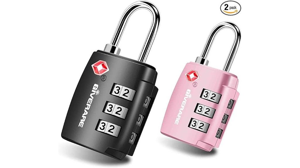 two lock set for travel