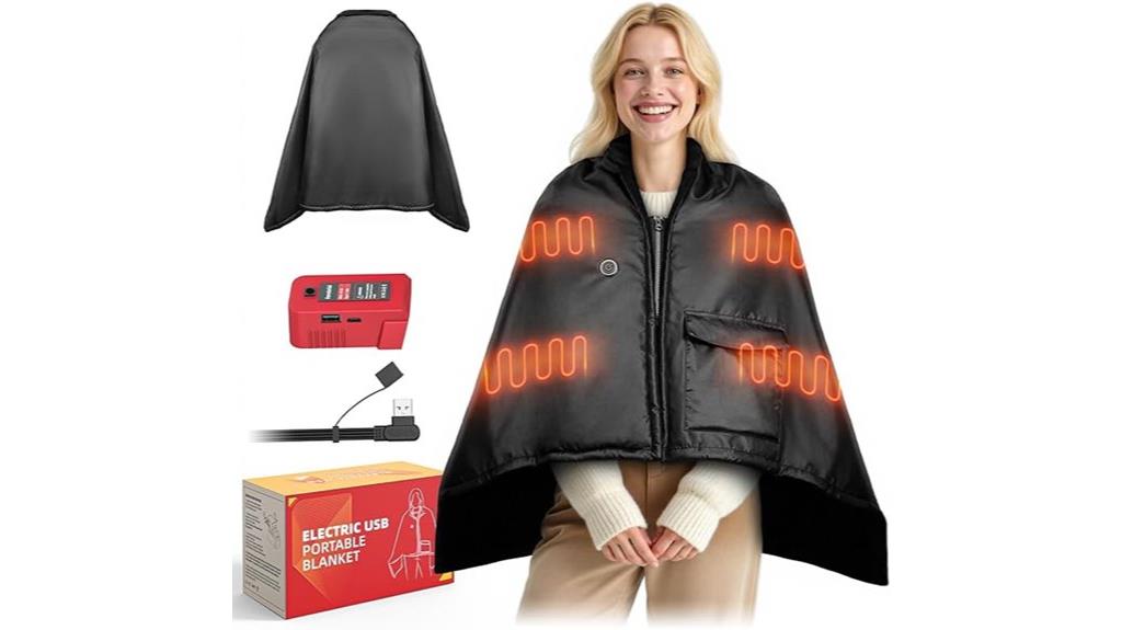 usb heated blanket no battery