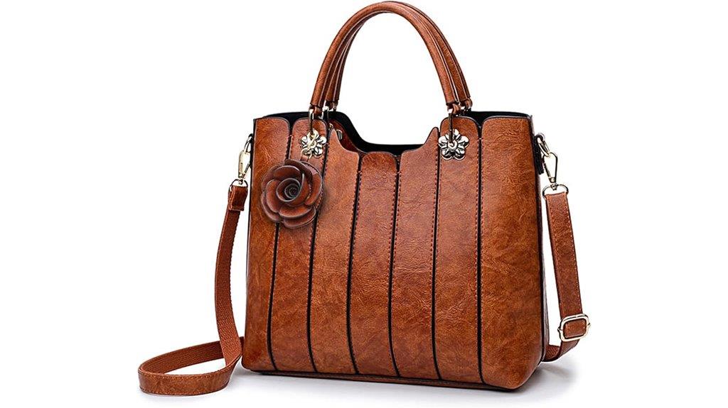 vegan leather handbag style