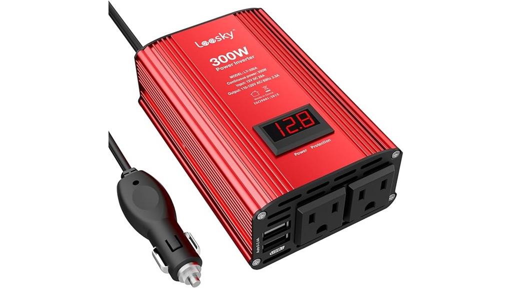vehicle dual outlet inverter