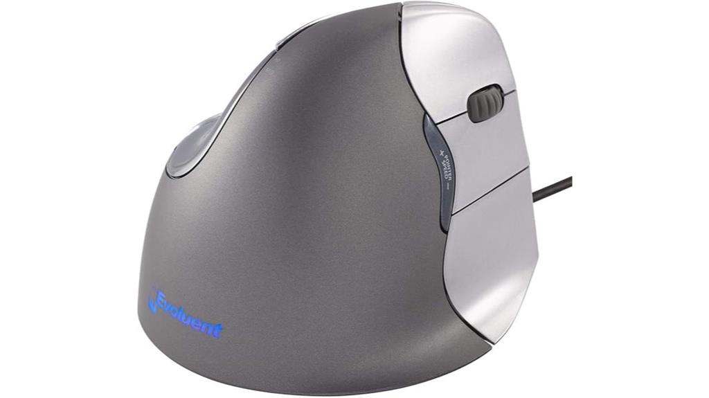 vertical ergonomic right handed mouse