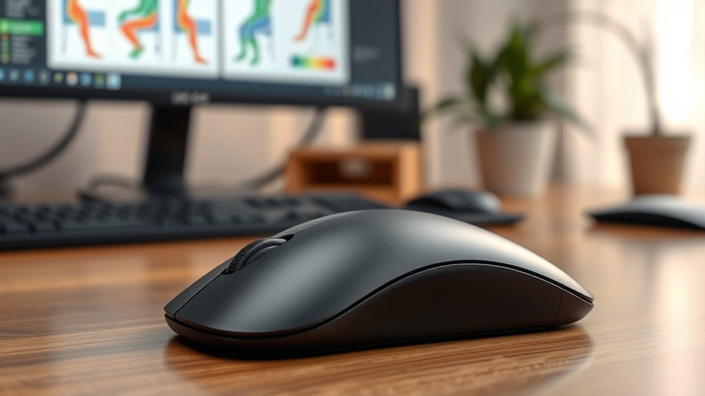 vertical mouse ergonomic features